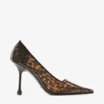 Jimmy Choo Ixia 95 Amber Tortoiseshell TPU Pumps