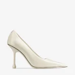 Jimmy Choo Ixia 95 Latte Patent Leather Pumps Black