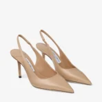 Jimmy Choo Love Sling Back 85 Chai Calf Leather Slingbacks