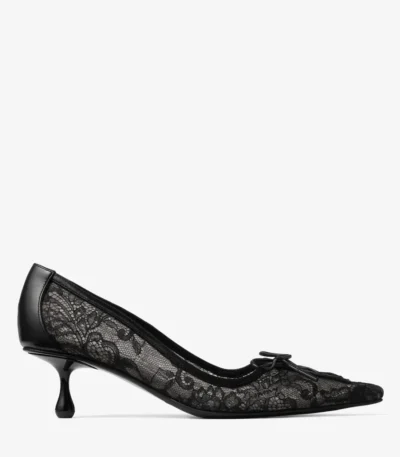 Jimmy Choo Scarlett 50 Black Jimmy Choo Lace Pumps