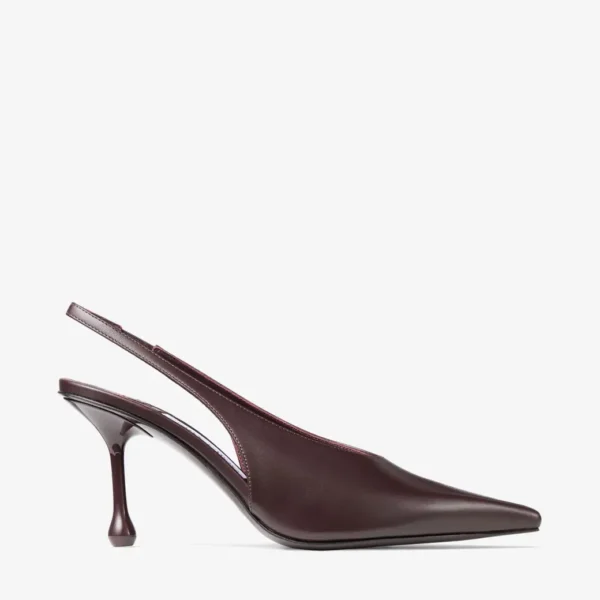 Jimmy Choo Isa 95 Latte Patent Leather Pumps