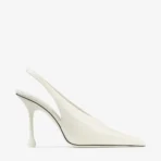 Jimmy Choo Isa 95 Latte Patent Leather Pumps